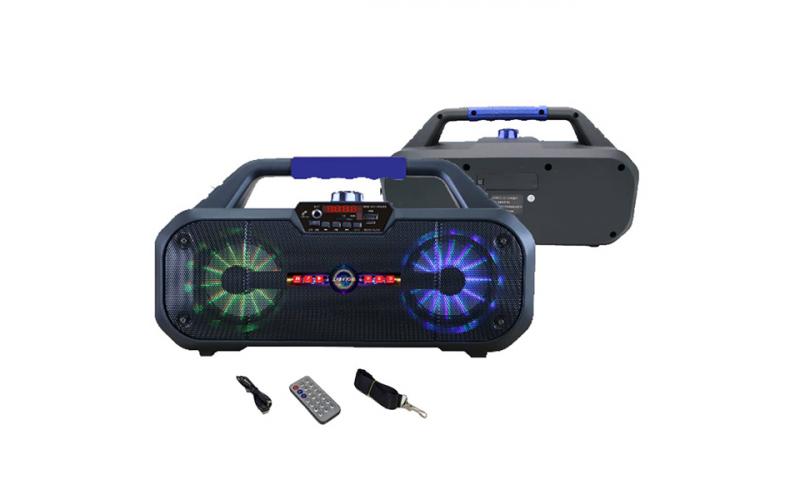 Portable Bluetooth Speaker { 12 watts max / TF card and USB support / Radio mode support / remote control included } CH-V4204